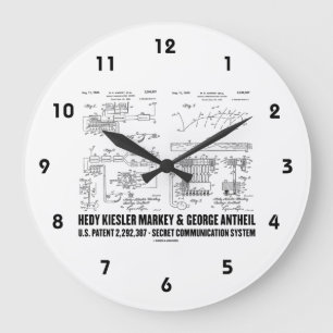 Hedy Kiesler Markey G. Antheil US-Patent 2292387 Große Wanduhr