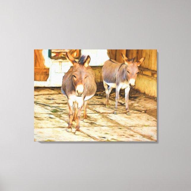 Hee Haw Donkeys Leinwanddruck (Vorderseite)
