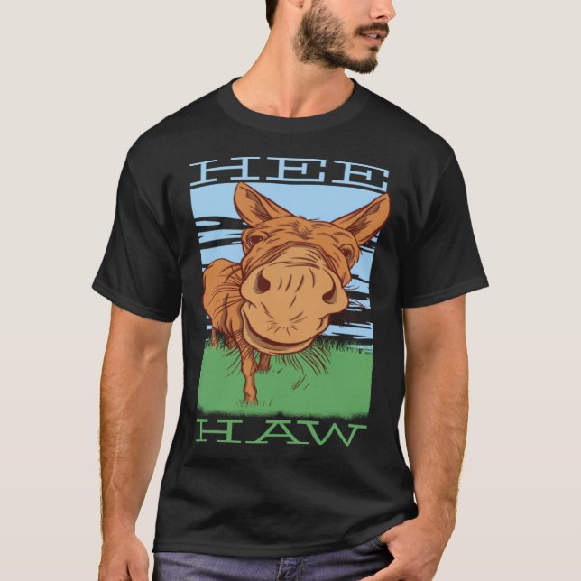 Hee Haws Esel Esel Mini Pferd T-Shirt (Vorderseite)