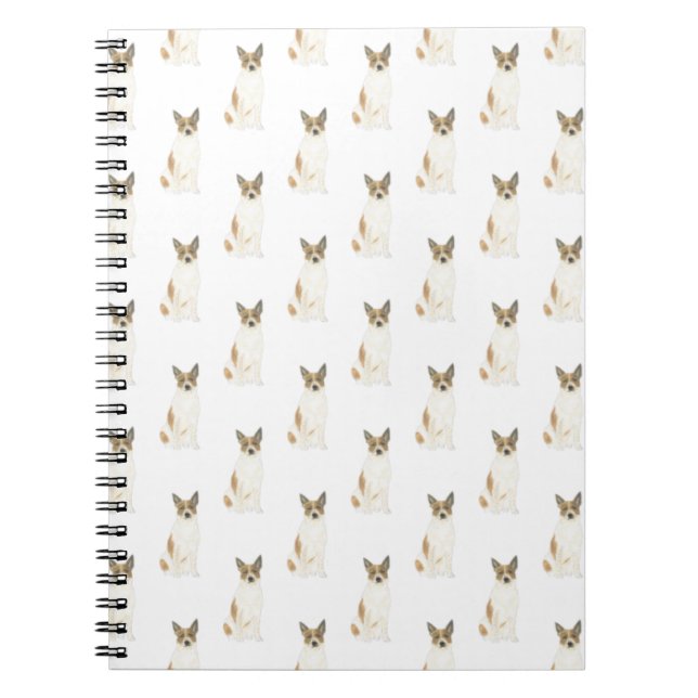 Heeler Cattledog (Red & White) Notebook Notizblock (Vorderseite)