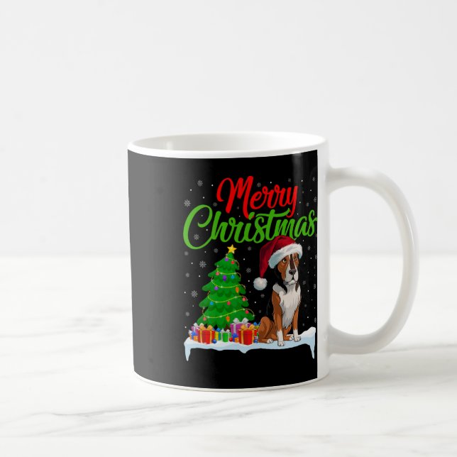Heeler Dog Weihnachtsbaum Lichter Funny Xmas Heele Kaffeetasse (Rechts)