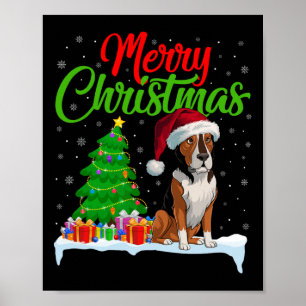 Heeler Dog Weihnachtsbaum Lichter Funny Xmas Heele Poster