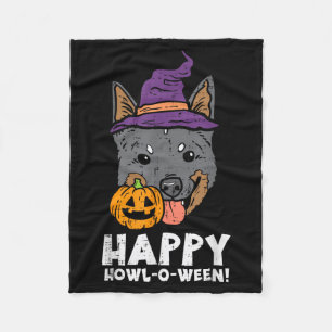 Heeler Hexe Happy Howl O Ween Kürbis Halloween Fleecedecke