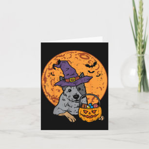 Heeler Hexenhut Mond Jack O Lantern Halloween Karte
