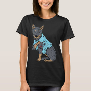 Heeler I Liebe Mama Tierfütterung Rotblauer Rinder T-Shirt