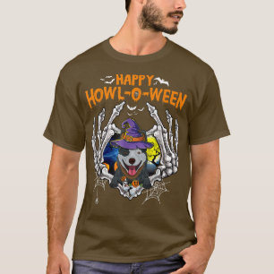 Heeler Skeleton Heart Happy HowlOWeen Costume T-Shirt