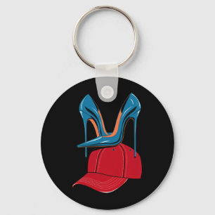 Heels, die Red MAGA Hat Election 2024 Schlüsselanhänger