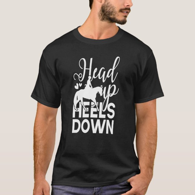 Heels Reiten Reiten T-Shirt (Vorderseite)
