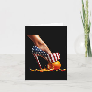 Heels Squash Orangen; Kamala Harris Wahl Karte