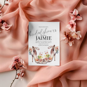 Heelse Hochzeitsfeiern mit Aquarellfarbe Blumenkoh Einladung