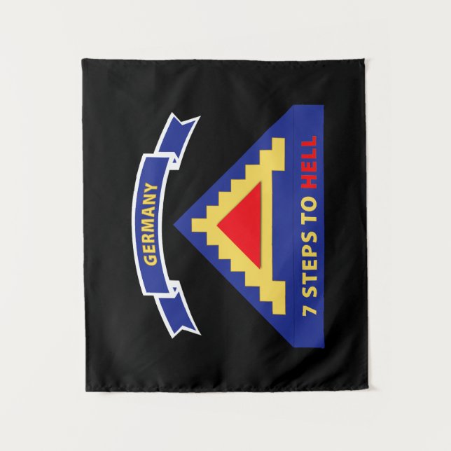 Heer - 7. Armee der Vereinigten Staaten 7 Stufen H Wandteppich (Vorderseite)