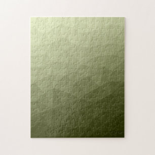 Heeres hellgrüner Farbverlauf geometrisches Netz M Puzzle