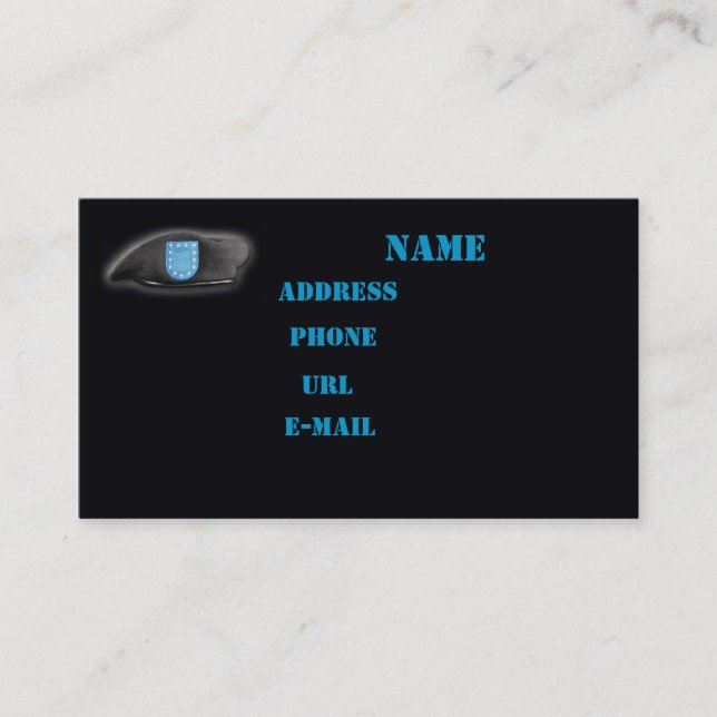 Heeresexperten patentieren die Visitenkarte der Ti (Vorderseite)