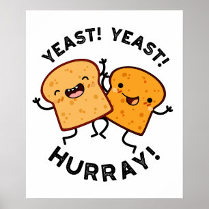 Hefe Hefe Hurra Lustige Brotwitze  Poster