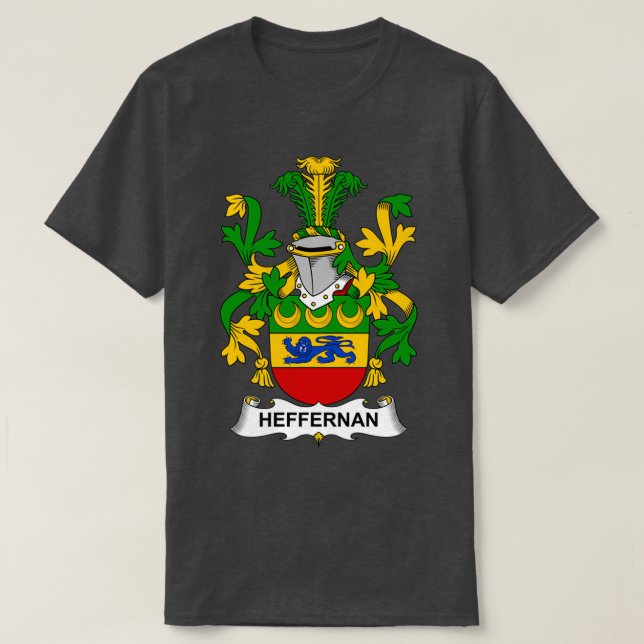 Heffernan Coat of Arms Familienwappen T-Shirt (Design vorne)
