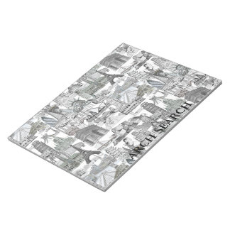 Heft der Anmerkungen Wandbild Arch Search Notizblock