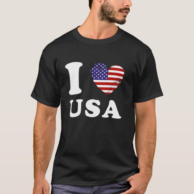 Heftflag USA USA T-Shirt (Vorderseite)