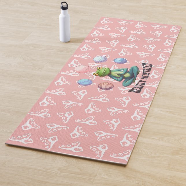 Heftig Meditierter Frog Yoga Playful Zen Yogamatte (Beispiel)