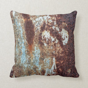 Heftig rostetes Metallmuster Kissen
