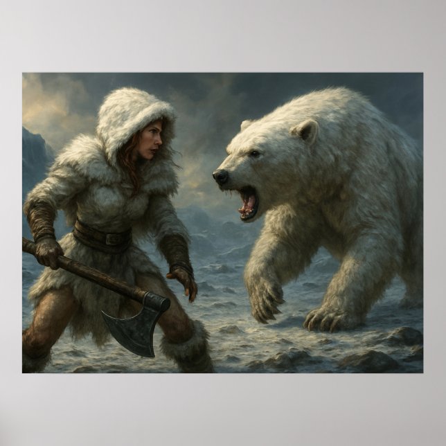 Heftige Begegnung in der Arktis Poster (Vorne)