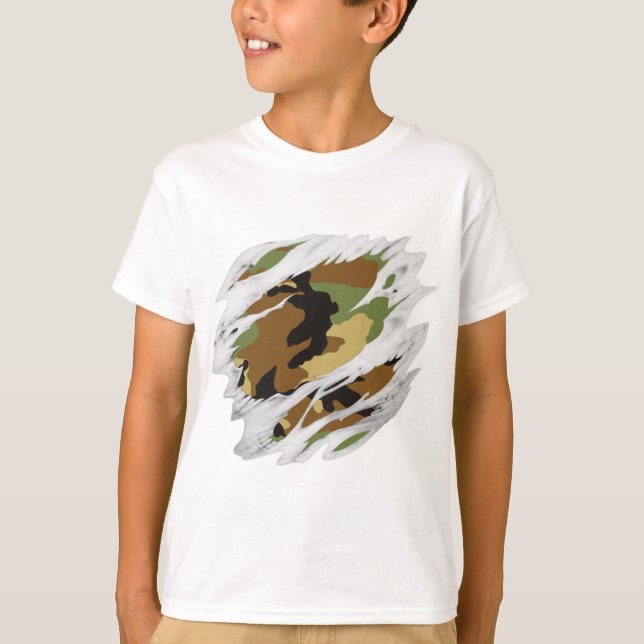 Heftige Fleisch-Camouflage T-Shirt (Vorderseite)