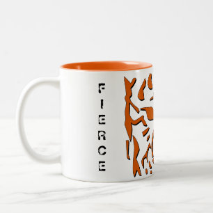 Heftige Tiger-Tasse in der Orange Zweifarbige Tasse