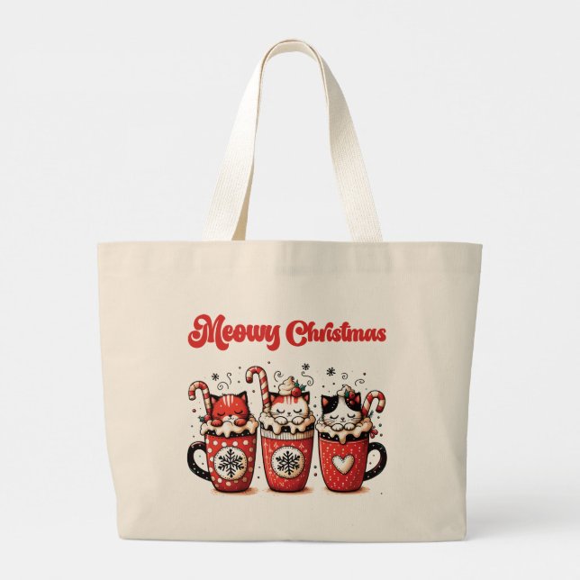heftige Weihnachten Jumbo Stoffbeutel (Rückseite)