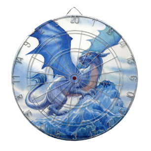 Heftiger blauer Drache Dartscheibe