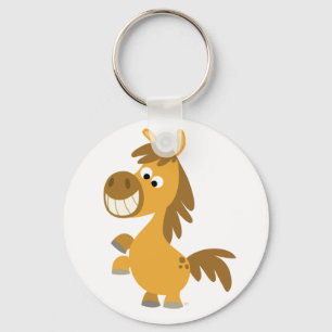Heftiger Cartoon-Pony-Schlüsselanhänger Schlüsselanhänger