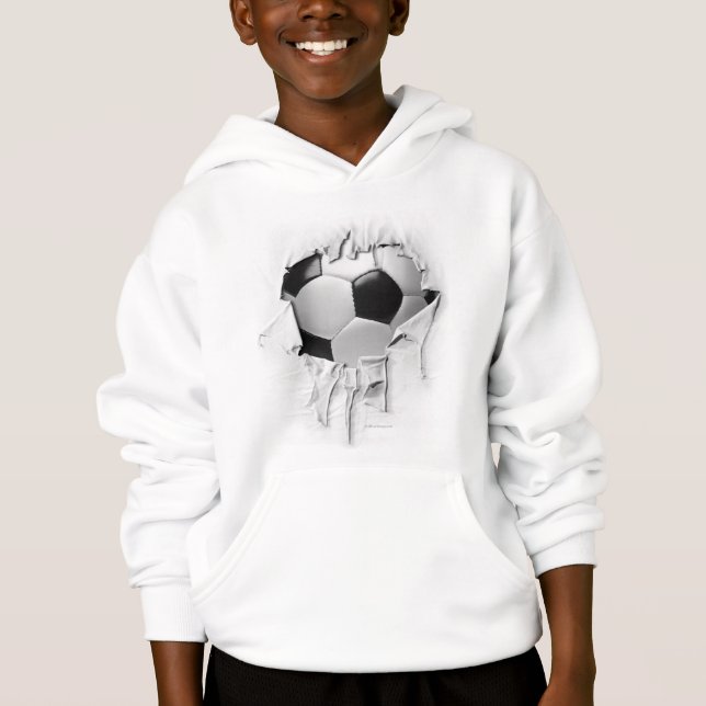 Heftiger FußballHoodie Hoodie (Vorderseite)