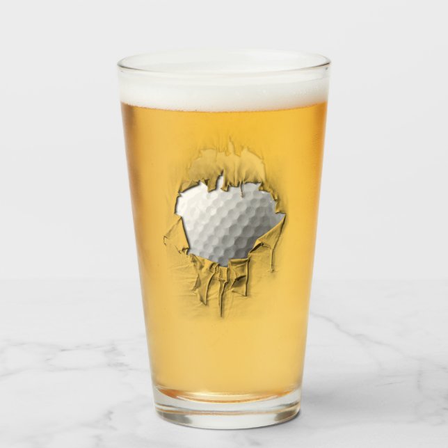 Heftiger Golfball Glas (Vorne (Gefüllt))