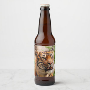 Heftiger Tiger Bierflaschenetikett