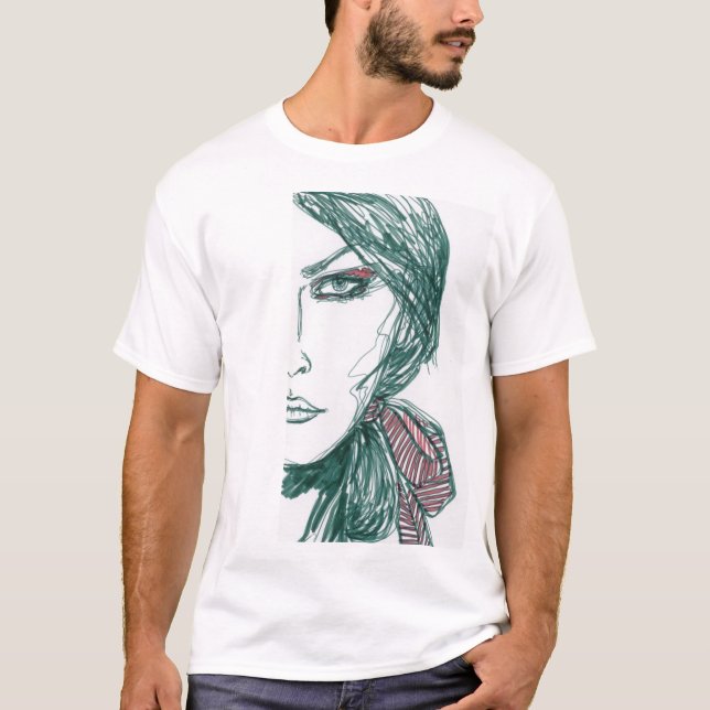 heftiges Modell T-Shirt (Vorderseite)