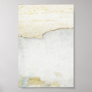 heftiges Papier auf Wandhintergrundblau Poster