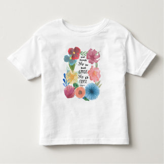 Heftiges Shakespeare-Zitat mit Watercolor-Blumen Kleinkind T-shirt