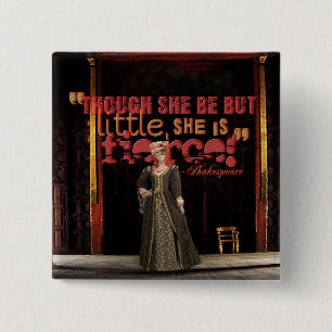 Heftiges Zitat Shakespeare Button