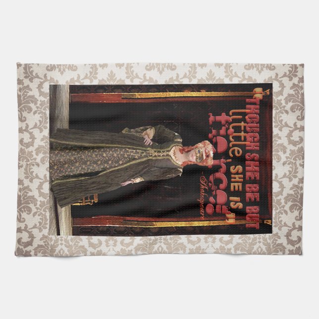 Heftiges Zitat Shakespeare Handtuch (Horizontal)