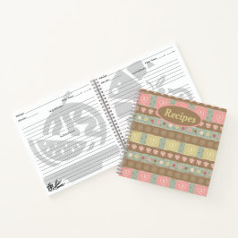Heftmuster-Rezept-Notebooks Notizbuch