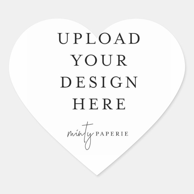 Heftsticker - 1,5" Herz-Aufkleber (Vorderseite)