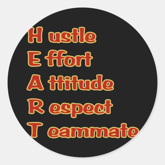 Heftsticker Runder Aufkleber (Vorderseite)