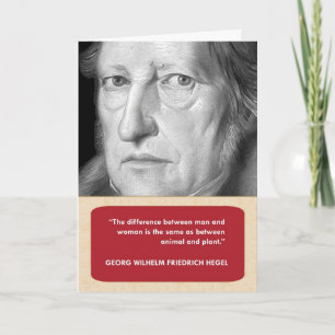 Hegel Anti-Valentine-Tageskarte Feiertagskarte