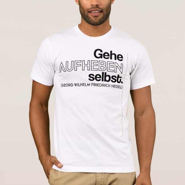 Hegel Aufheben T T-Shirt (Vorderseite)