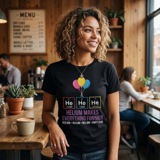 HeHeHe Helium Periodensystem Geburtstagsfeier T-Shirt