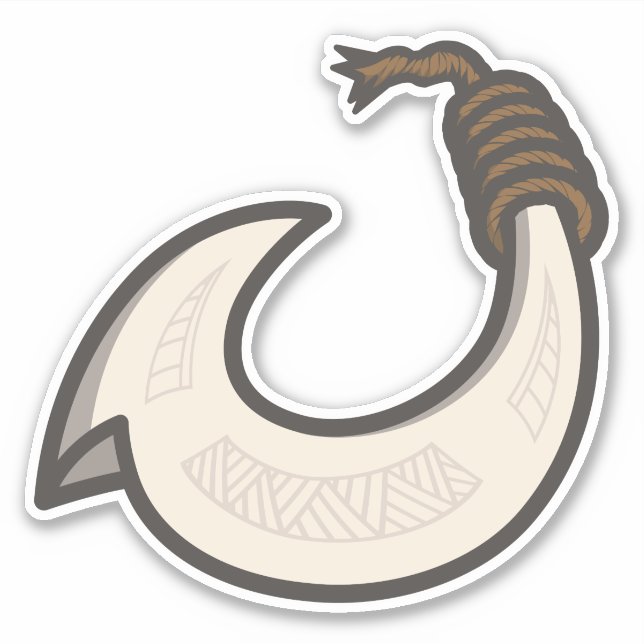 Hei Matau Aufkleber (Vorderseite)