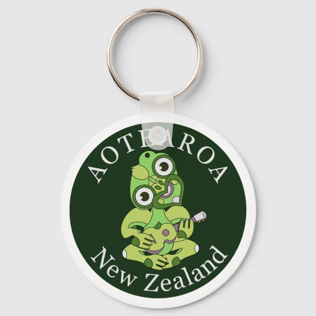 Hei Tiki New Zealand KEY RING Schlüsselanhänger (Vorderseite)