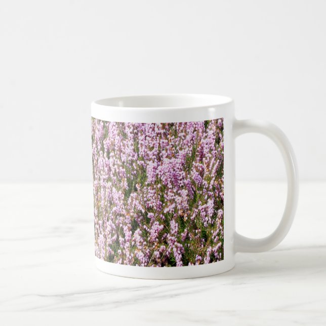 Heide-Blumen-schöne Ansicht Kaffeetasse (Rechts)