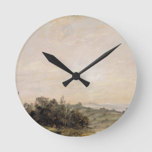 Heide John Constables   Hampstead, blickend in Runde Wanduhr