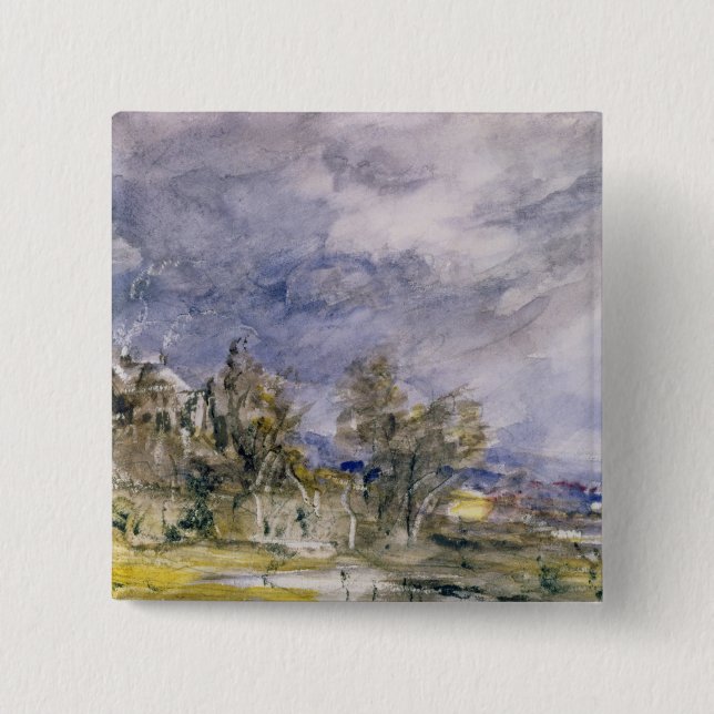 Heide John Constables | Hampstead von nahem wohlem Button (Vorderseite)