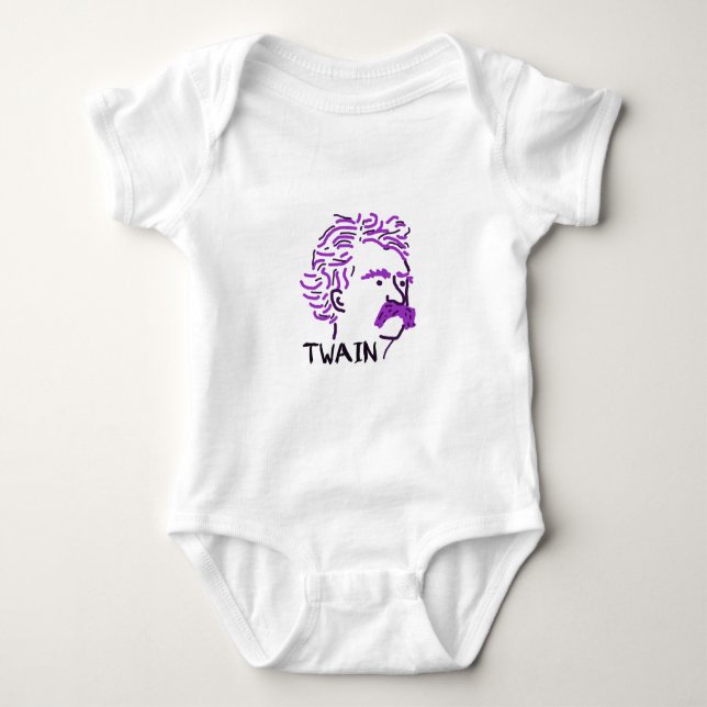Heidelbeere Twain Baby Strampler (Vorderseite)