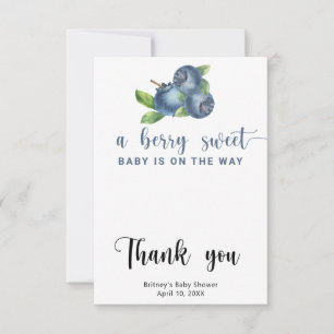 Heidelbeeren Dankeskarte